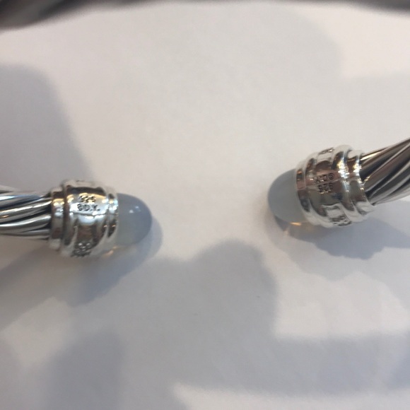 ♥️♥️SOLD♥️♥️DAVID YURMAN 7mm Moonstone & Diamond - Picture 8 of 13